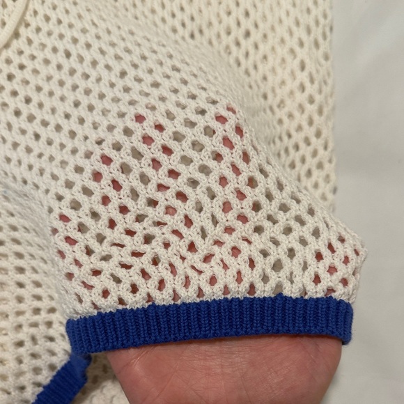 Shade & Shore White Knit bathing suit shorts cover up - Picture 2 of 4